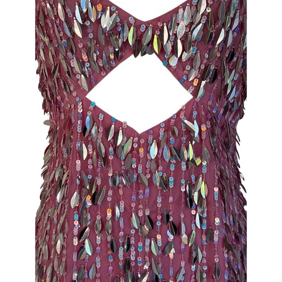 Retrofete Annistyn Dress in Fondant Pink Large New Womens Mini Embellished - Picture 8 of 15